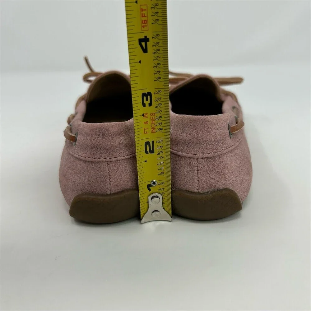 Lucky Brand Girls Moccasin Loafer Flats Pink Blush Slip On Bow Size 3M
